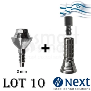 SETx10 gerade Multi Unit Abutment MIS Slim NP 2.1 Sechskant Titan 2 mm - Bild 1 von 3