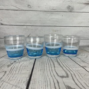 Margie's Garden Hand Blown Glasses Set (4) Juice Whiskey Tumblers New Cali USA - Picture 1 of 8