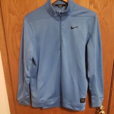 Nike Golf ~ Men's 1/4 Zip Sky Blue Fit-Dry Stretch Tour Apparel Size: M