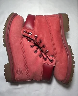 Botas Impermeables Timberland Rojo De Invierno Talla 38.5 USA 5.5 UK 5 - Imagen 1 de 4
