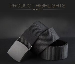 Plastic Buckle Belt- Tactical, All Match Belt. Military, Outdoors, Strong Nylon