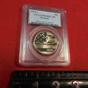 1992-S PCGS PR69DCAM Olympic GYMNASTICS Commemorative Half - Picture 1 of 5