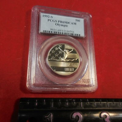 1992-S PCGS PR69DCAM Olympic GYMNASTICS Commemorative Half  - Image 1 of 4