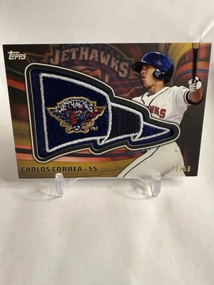 Carlos Correa 2015 Topps Pro Debut - Pennant Manufactured Patches  #PP-CC (RC) - Image 1 of 2