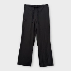 Jockey Scrub Pants Mens Medium Black Elastic Waist Drawstring Pocket Nursing NWT - Picture 1 of 7
