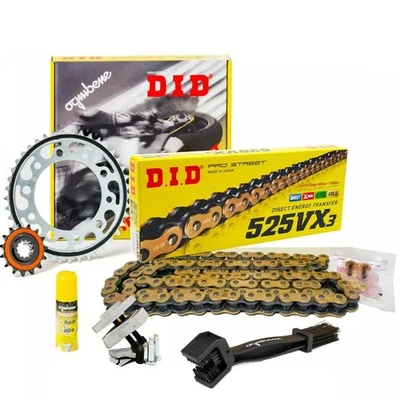 Kit DID Prof 520 chain rear/front sprocket Moto Morini Xcape 650 2022-2023 - Immagine 1 di 3