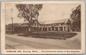 CASA DE AUTOMÓVILES STERLING INN MA DE NUEVA INGLATERRA POSTAL ANTIGUA - Imagen 1 de 2