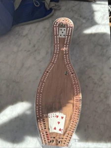 Vintage Made Acrylic Bowling Pin Cribbage Board CANADA Preowned NO pieces - Picture 1 of 5