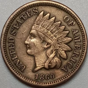 1860 Indian Head Penny- Better Grade (Lot#1) - Picture 1 of 2