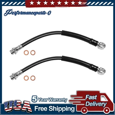 Fits Chevrolet Caprice 1977 1978 2pcs Sunsong Brake Hydraulic Hose Front - Image 1 of 3