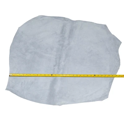 Light Blue 3 oz Pigskin Suede Soft Garment Leather Hide,  Average 5-6 sq ft - Image 1 of 4