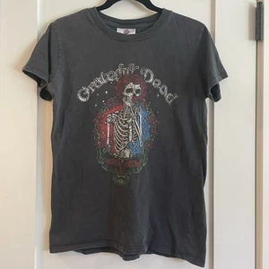 Grateful Dead 25 YEARS DEAD 1996 Small Skeleton Roses Modern Reprint T-Shirt Tee - Picture 1 of 10