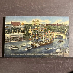 Sailing ship Jose Gaspar Hillsborough River Gasparilla Festival FL Postcard UNP - Picture 1 of 2