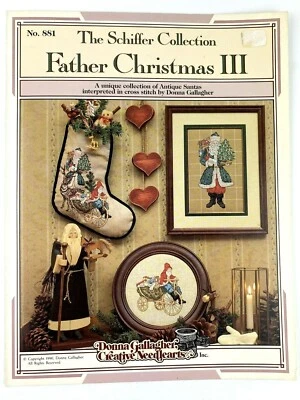 Father Christmas III Santa Cross Stitch The Shiffer Collection Donna Gallagher - Image 1 of 3
