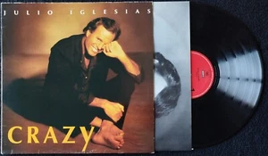 JULIO IGLESIAS " CRAZY " SPAIN 1994 LP WITH INNER SLEEVE - Picture 1 of 4