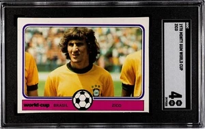 1978 Monty Gum FIFA World Cup Zico Coimbra Brasil Brazil RC Rookie SGC 4 VgEx - Picture 1 of 3