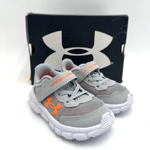 Under Armour BINF ASSERT 9 AC Unisex Kids' Athletic Snekaer Grey US Size 5K NIB - Picture 1 of 11