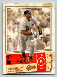 Fleer Authentix 2005 admisión general #1 Albert Pujols \100 - Imagen 1 de 2