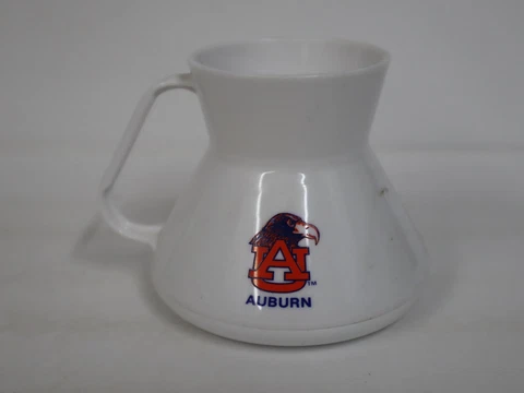 VINTAGE university OF Auburn NO SPILL TRAVEL COFFEE MUG CUP WAR EAGLE Cover
