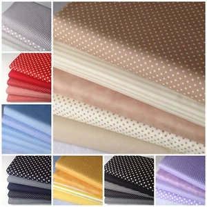 100% cotton fabric Fat Quarter Bundle basics blenders quilting patchwork craft G - Picture 1 of 100