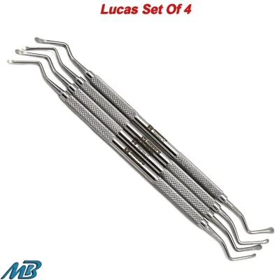 MEDSPO Dental Surgical Periodontal Bone Currettes Lucas Tooth Socket Cyst Removal Lab