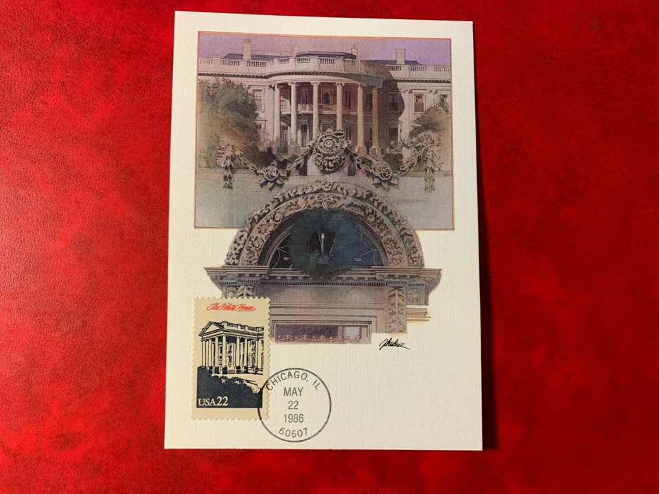 USA US 1986 MAXI CARD THE WHITE HOUSE - Image 1 of 1