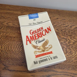 Cenicero vintage WADE PDM cigarrillos clásicos americanos dorados - Imagen 1 de 4