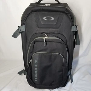 Vintage 1990's Oakley Icon 26" Rolling Black Luggage with Detachable Backpack - Picture 1 of 18