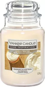 YANKEE CANDLE Large Jar Vanilla Frosting 538g Sweet & Creamy Scent, Long-Lasting - Bild 1 von 1