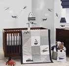 Lambs & Ivy Evan Sailboat/Airplane/Truck/Car 3-Piece Crib Bedding Set