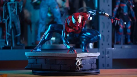 In Stock Marvel Scarlet Spider Spider-Man 1/4 scale Polystone statue figure Cover