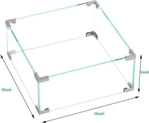 "Valla de protección contra el viento cuadrada BALI OUTDOORS 17,8""x 17,8""x 6" - Imagen 1 de 6