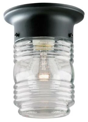 One-Light Flush-Mount Outdoor Lantern - Image 1 of 3