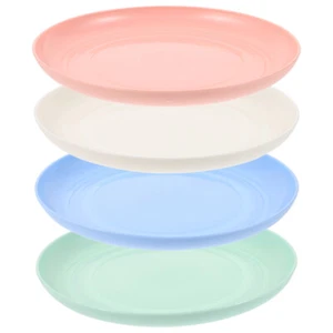 4 Stück Katzenteller für Futter flach Haustier Näpfe Wasser flach Schale - Bild 1 von 12