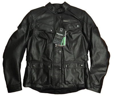 Chaqueta de cuero grande Triumph Beaufort 2 para mujer Foto 1 de 4