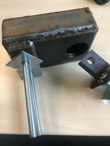 ISO CONTAINER PADLOCK HOLDER 10MM WITH A 94 MM BLOCK LOCK BOLT ON TYPE - Picture 1 of 6