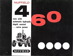 Anfang der 1960er Jahre Nuffield 4/60 Traktor Prospekt 8 Seiten Morris Motors LTD - Bild 1 von 3