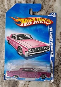 HOT WHEELS 2009 REBEL RIDES '64 PINK LINCOLN CONTINENTAL - Picture 1 of 2