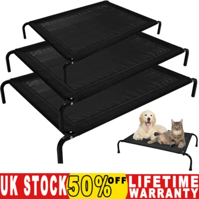 DAYPLUS Pet Raised Bed Elevated Trampoline Hammock Cat Dog Puppy Raised S/M/L Pet Beds