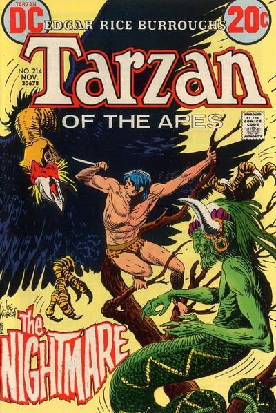 TARZAN #214 VF, Joe Kubert art, Lord of the Jungle, DC Comics 1972 Stock Image - Image 1 of 1