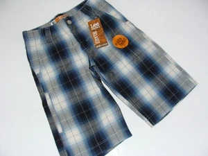 Lee Dungarees Boys Plaid Shorts Size 10 R NWT NEW Flat Front Adjustable - Picture 1 of 5