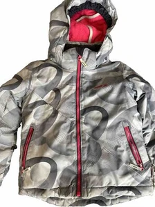 Kamik Grey & Pink Ski Jacket Girls Size 5 Waterproof, Insulated, Detach Hood - Picture 1 of 5