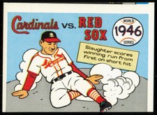 1970 FLEER WORLD SERIES 1946 - CARDINALS VS. RED SOX #43 VG/EX - MISCUT