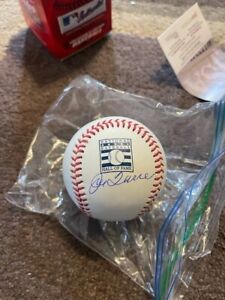Joe Torre Signed MLB Hall of Fame Logo Baseball JSA COA 