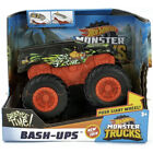Hot Wheels - Bash-Ups Monster Trucks - Spritzzeit Push Riesenräder Neu im Karton GCF96