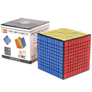 ShengShou 10x10x10 Speed Magic Cube Professional Twist Puzzle Funny Toys Black - Picture 1 of 6