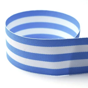 7/8" Taffy Striped Grosgrain Ribbon - Many Colors - 20YD & 100YD Options - Picture 1 of 19