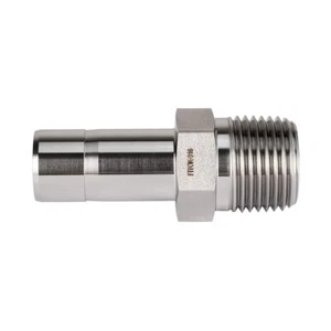 FITOK 316 SS Adapter 1/4 in Tube Stub x 1/4 Male NPT 8000 psi, SS-AM-FT4-NS4 - Picture 1 of 4