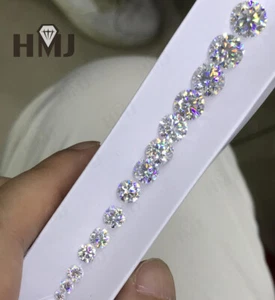 0.7 -6.5mm Round D White Loose Moissanite Stone 1ct VVS1 Excellent cut Brilliant - Picture 1 of 38