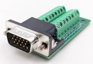 Winford DB15HD Slim Breakout Board 15 pines BRKSD15HDM-C - Imagen 1 de 3